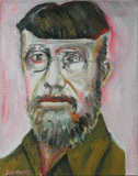 Karl-Adolv, Malerei eines männlichen Kopfes